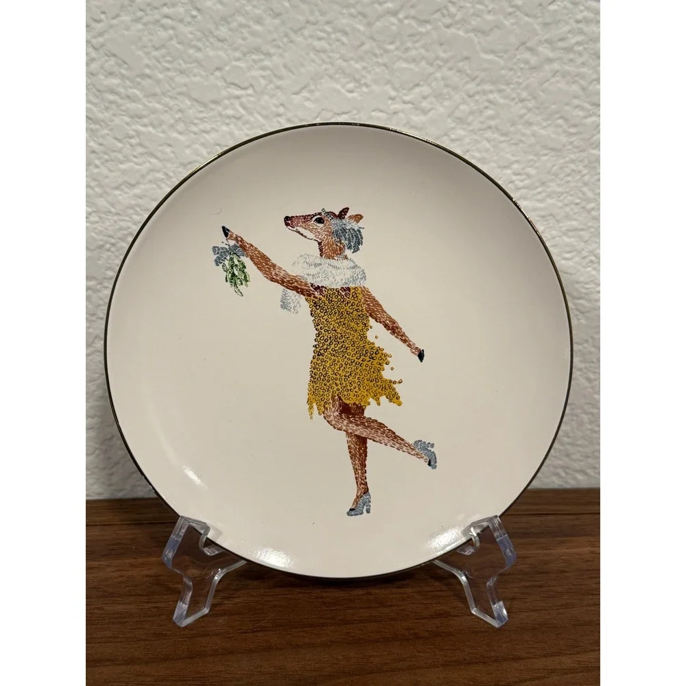 Set‎ of THREE Threshold 2017 Holiday Mr. Mrs. Posh Reindeer Stag Doe 6
